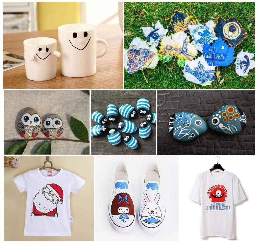 STA 1000 Acrylic Painter Marker Pens 24 Color for Glass Rock Wood Canvas - TTpen