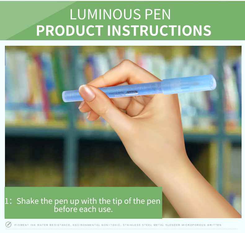 STA 1152 Glitter Markers 12 Color for DIY Photo Album Artist Drawing - TTpen