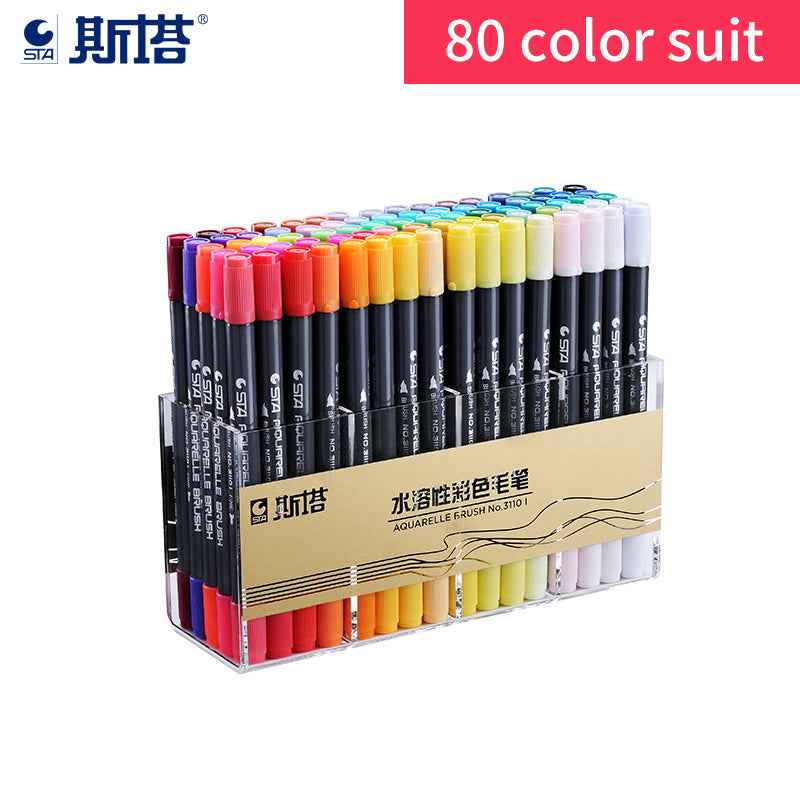 STA 3110 80 Color Double-Ended Watercolour Brush Pen - TTpen