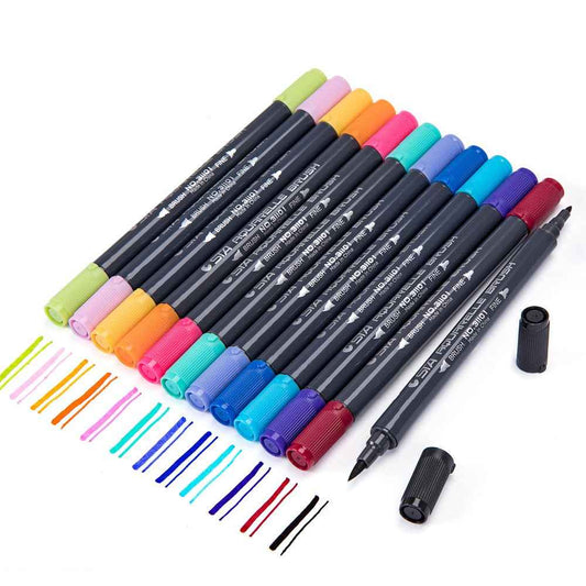 STA 3110 48 Color Double-Ended Watercolour Brush Pen - TTpen