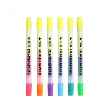 STA 3130 Double Ended Highlighter Set Candy Color 6 Pack - TTpen