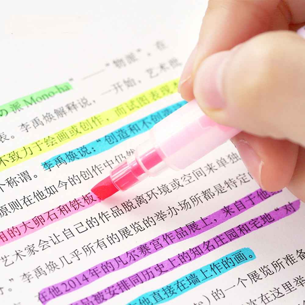 STA 3130 Double Ended Highlighter Set Candy Color 6 Pack - TTpen