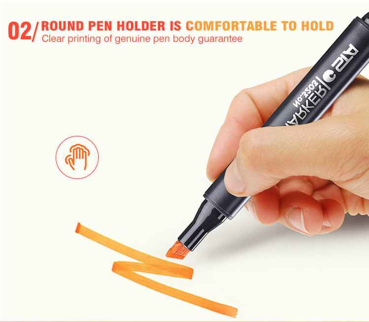 SAT 3203 Alcohol Art Markers Double Ended 40 Color Standard Set - TTpen