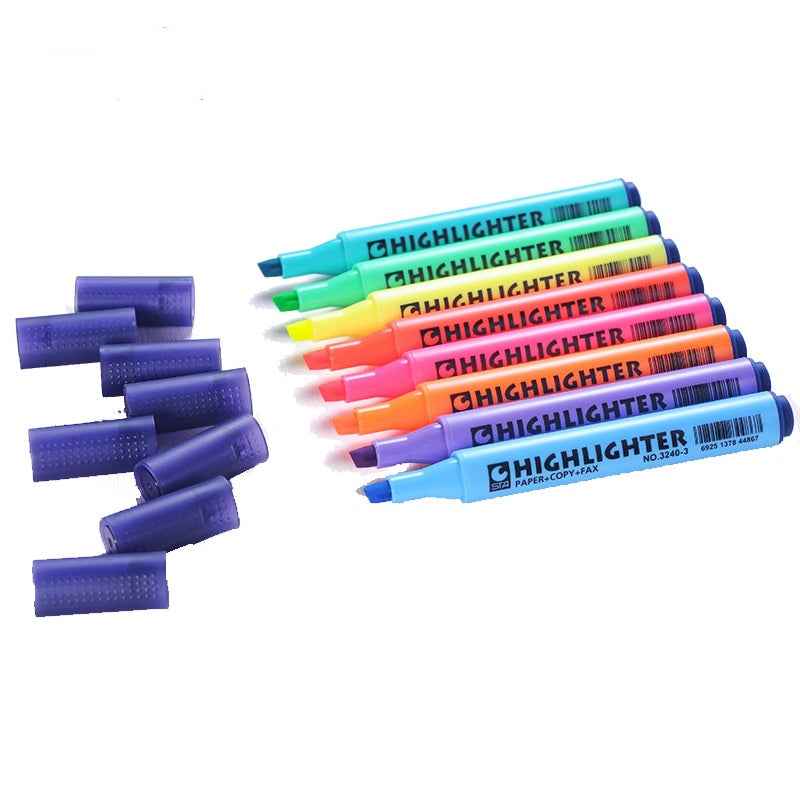 STA 3240 Fluorescent Highlighter Chisel Tip 8 Colors - TTpen