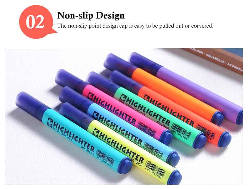 STA 3240 Fluorescent Highlighter Chisel Tip 8 Colors - TTpen