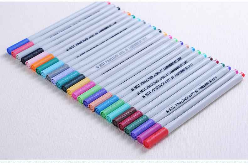 STA 26 Colors Art Fineliner Pens 0.4mm Fine Point - TTpen