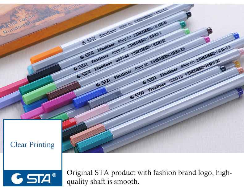 STA 26 Colors Art Fineliner Pens 0.4mm Fine Point - TTpen