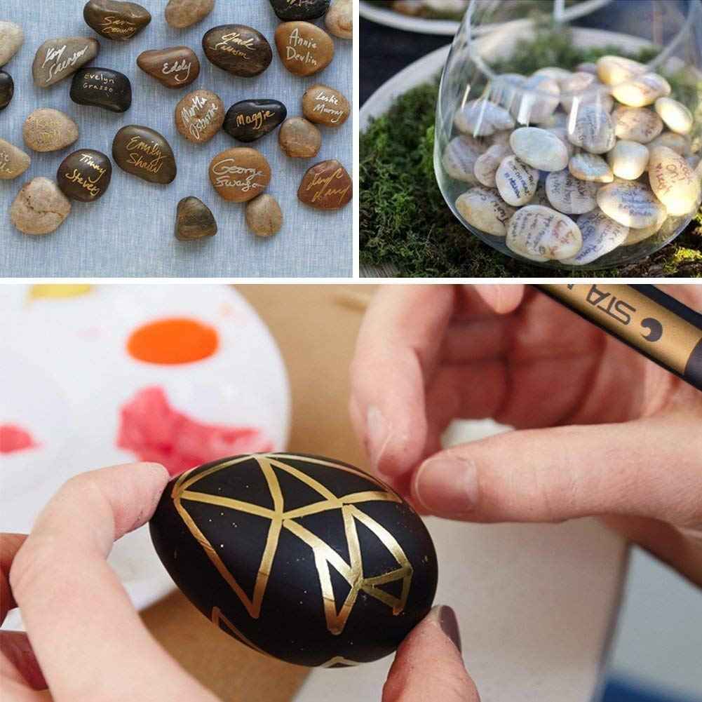 STA Metallic Marker 10 Colors for Scrapbooking Crafts Rock Painting Metal Ceramic Glass - TTpen