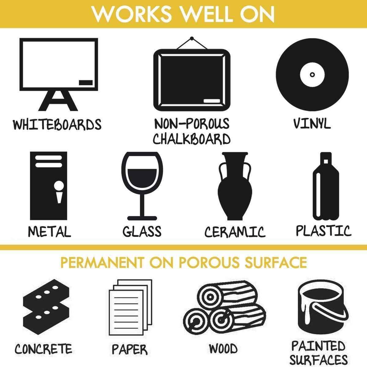 STA Metallic Marker 10 Colors for Scrapbooking Crafts Rock Painting Metal Ceramic Glass - TTpen