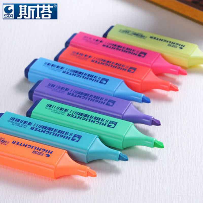 STA 8340 Highlighters Chisel Tip 1-5mm Line 8 Color Assorted - TTpen
