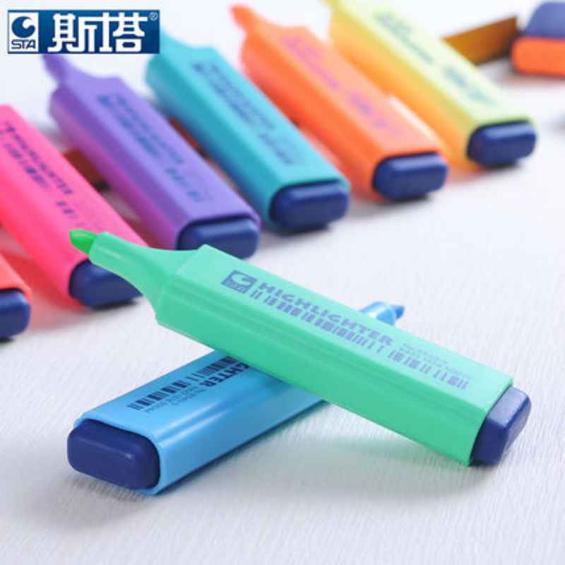 STA 8340 Highlighters Chisel Tip 1-5mm Line 8 Color Assorted - TTpen