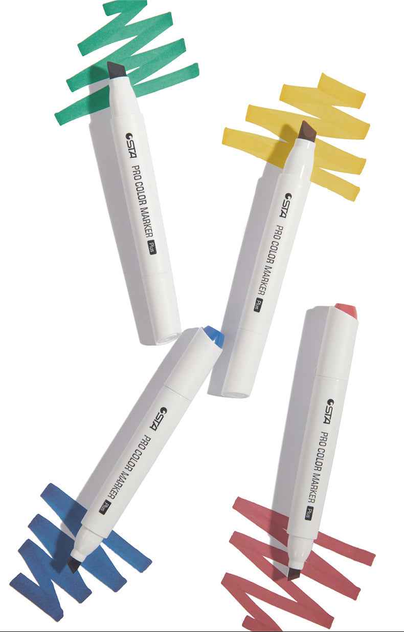 STA Pro Color Marker Plus 24/36/48/60 Skin Tone Alcohol Art Markers - TTpen