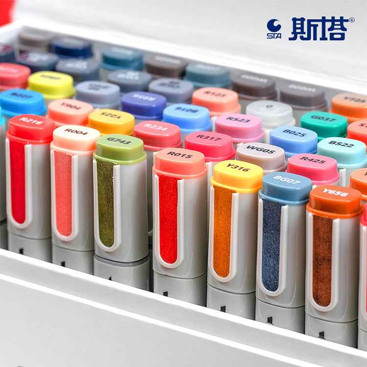 STA 9201 Art Premium Markers,60 Color,Brush Tip - TTpen