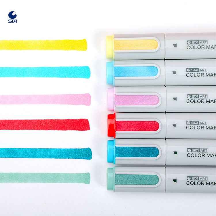 STA 9201 Art Premium Markers,60 Color,Brush Tip - TTpen