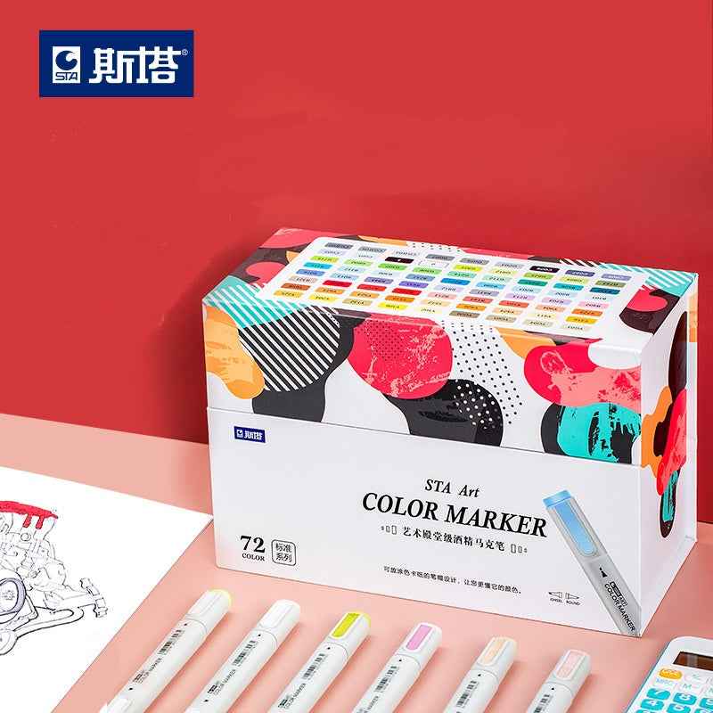 STA 9201 Art Premium Markers,60 Color,Brush Tip - TTpen