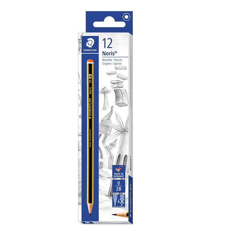 STAEDTLER 120 Noris Graphite Pencils Upcycled Wood- HB/2B/2H - TTpen