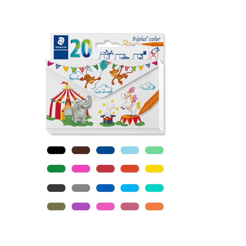STAEDTLER 323 Triplus 20 Colour Fibre-Tip Pen - TTpen
