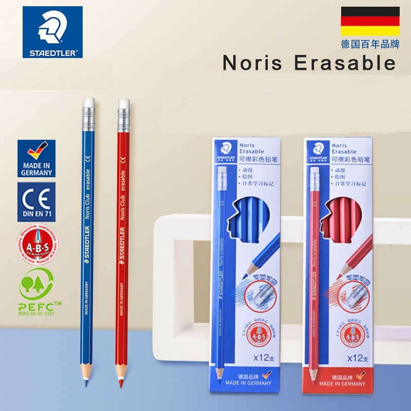 STAEDTLER Noris® Erasable 14450 Colored Pencils Red/Blue