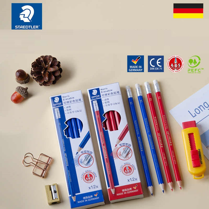 STAEDTLER Noris® Erasable 14450 Colored Pencils Red/Blue