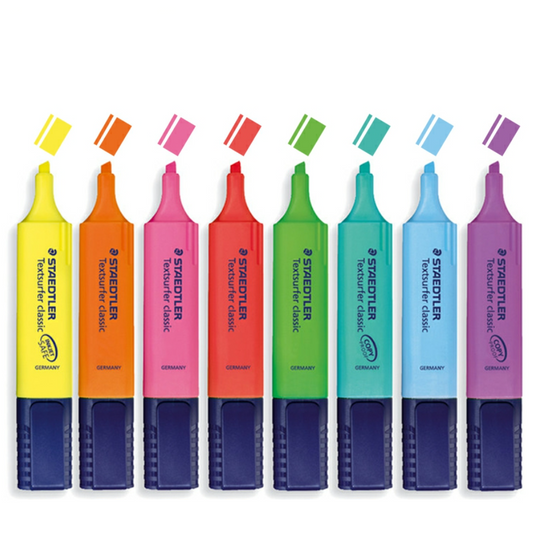 STAEDTLER Textsurfer Classic 364 Highlighter - 4 Assorted Colours