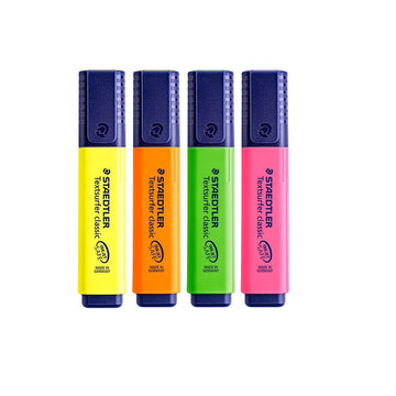 STAEDTLER Textsurfer Classic 364 Highlighter - 4 Assorted Colours - TTpen