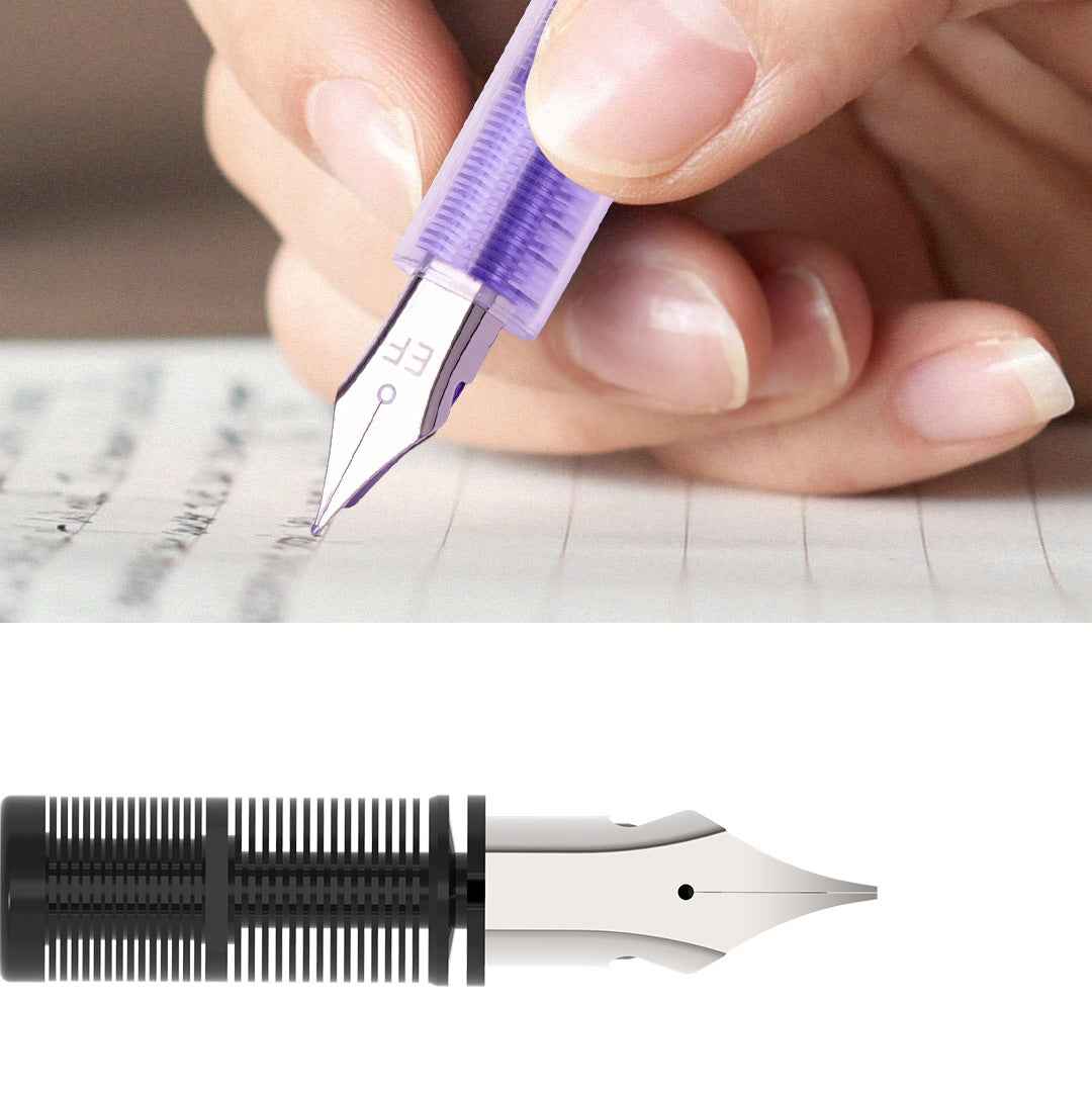 SNOWHITE 8 Colored Disposable Fountain Pens for Writing Extra Fine Nib Set - TTpen