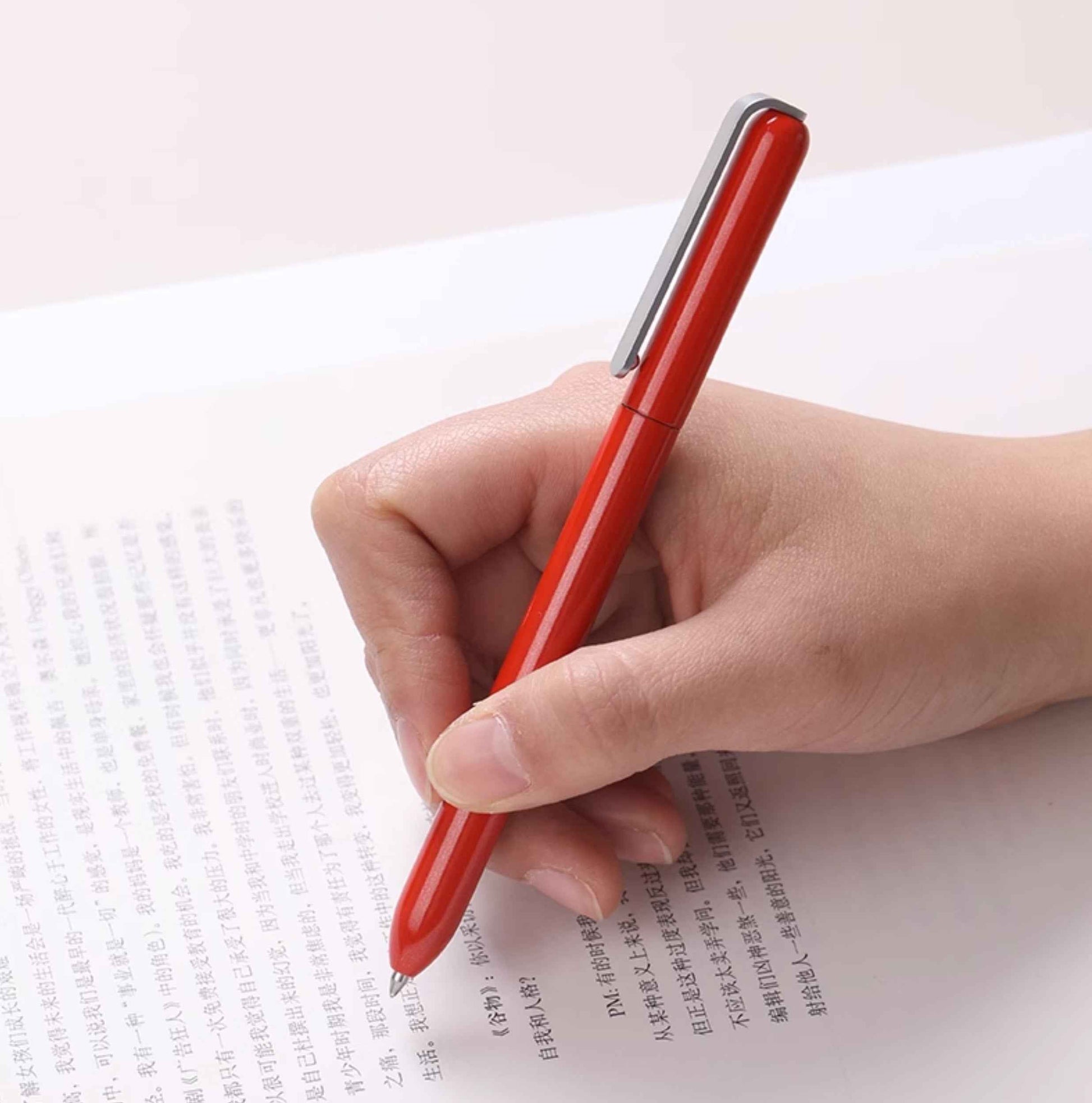 Sankou JZ19 Rotating Metal Ballpoint Pen 0.5mm Black Ink