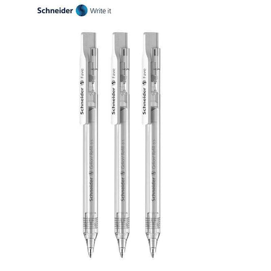 Schneider Fave Click-Top Ballpoint Pens 3 Pack