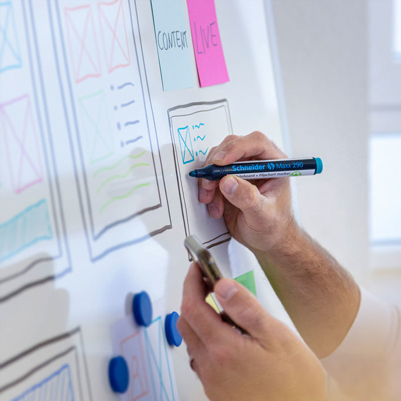 Schneider Maxx 290 Whiteboard Flipchart Marker 6 Pack