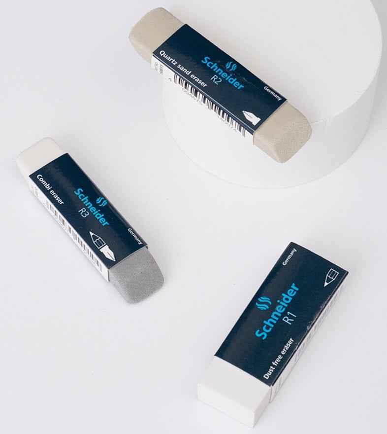 Schneider R1 R2 R3 Rubber Sand Eraser, 3-Pack