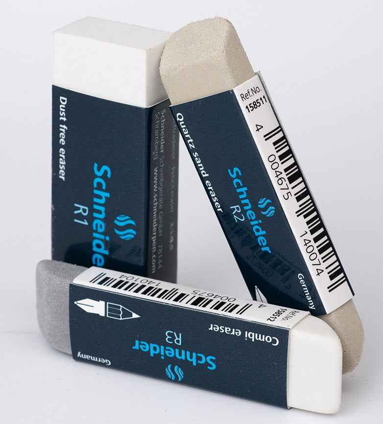 Schneider R1 R2 R3 Rubber Sand Eraser, 3-Pack