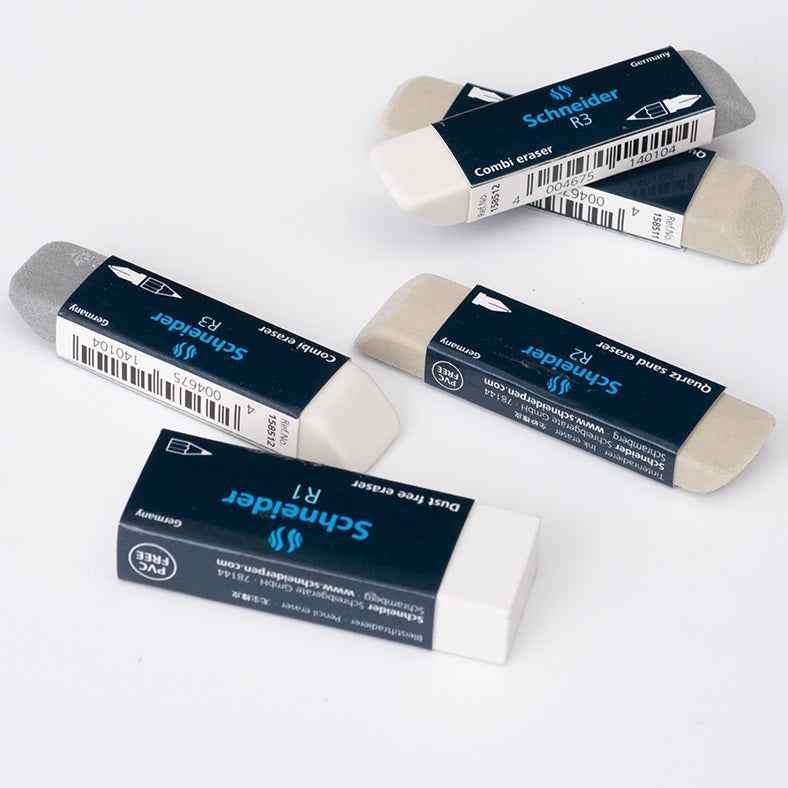 Schneider R1 R2 R3 Rubber Sand Eraser, 3-Pack