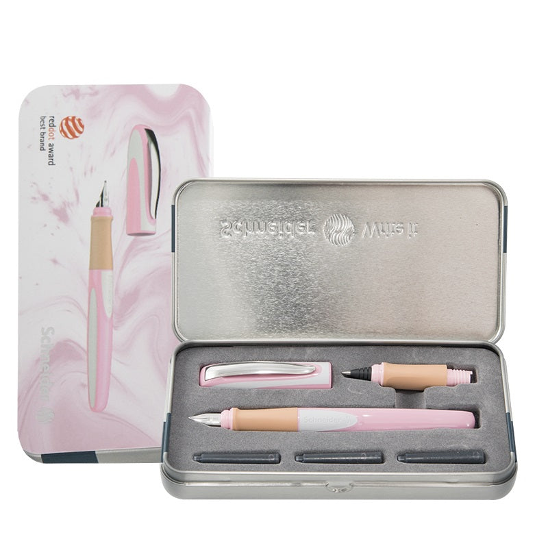 Schneider Ray Fountain and Rollerball Pen Gift Set for Left Handers