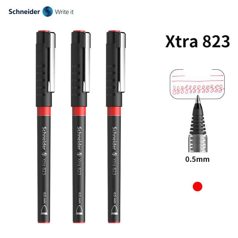 Schneider XTRA 823 Liquid Ink Rollerball Pen 0.5mm 3 Pack