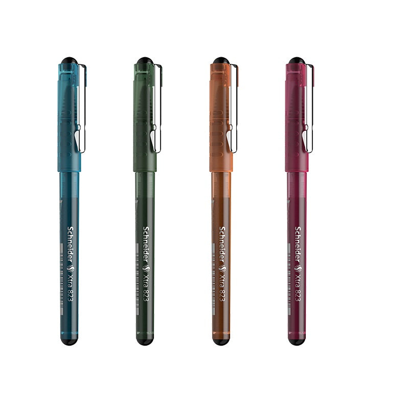 Schneider XTRA 823 Liquid Black Ink Rollerball Pen 0.5mm 4 Pack