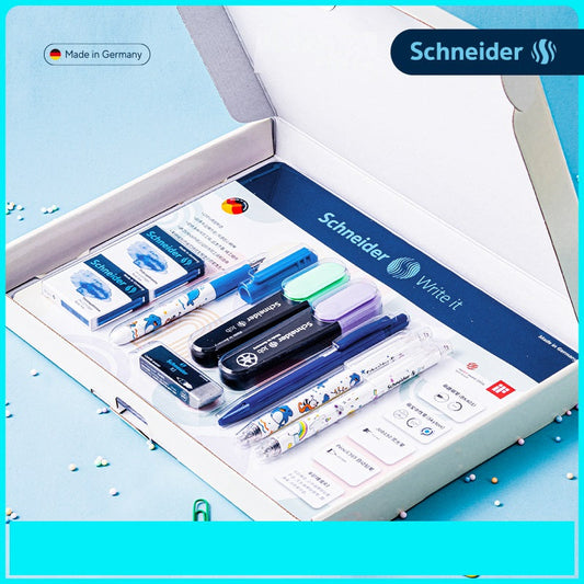 German Schneider Happy Writing Set – Pen, Pencil, Highlighter Bundle