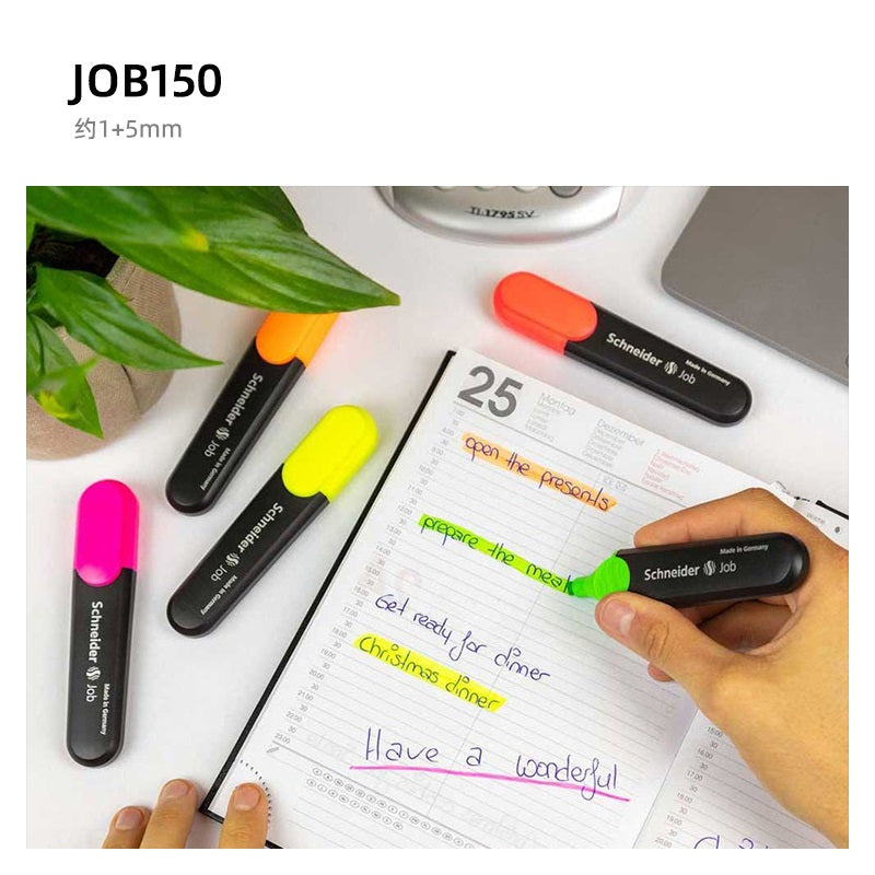 German Schneider Happy Writing Set – Pen, Pencil, Highlighter Bundle