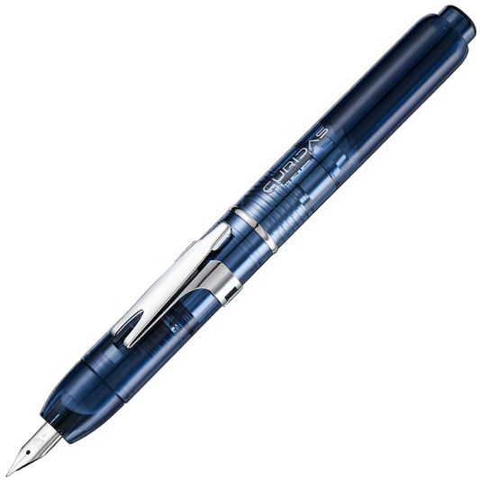 Platinum Curidas PKN-7000 retractable fountain pen in blue