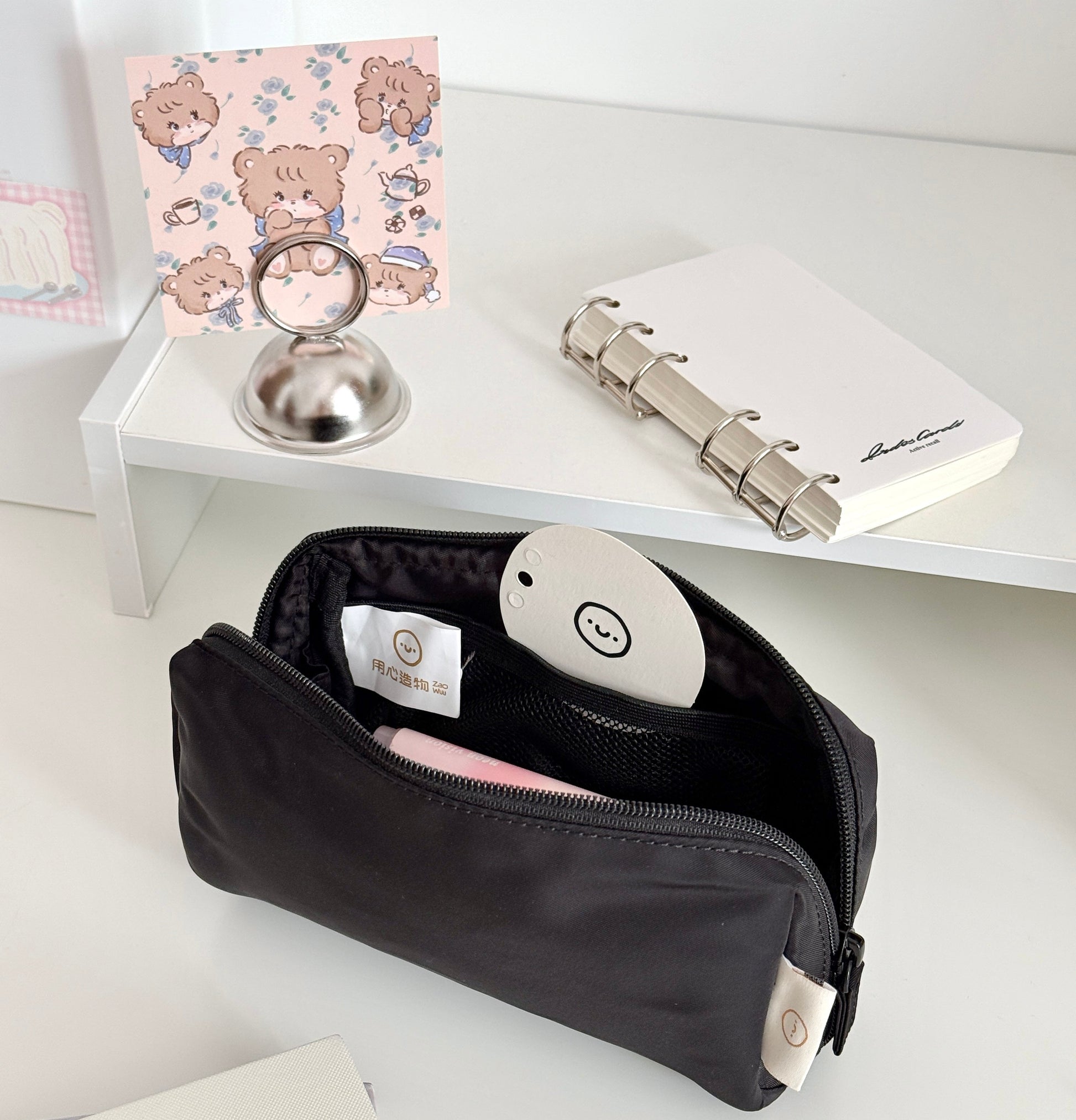 Soft Nylon Waterproof Pencil Case | Large Capacity Stationery Pouch