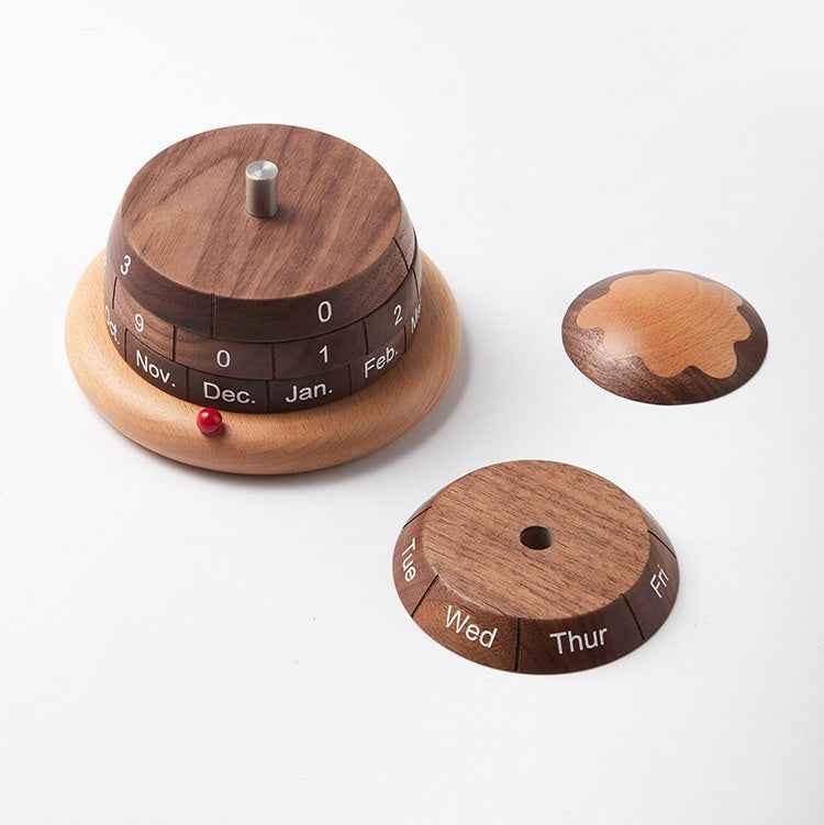 Solid Wood Planet Perpetual Calendar