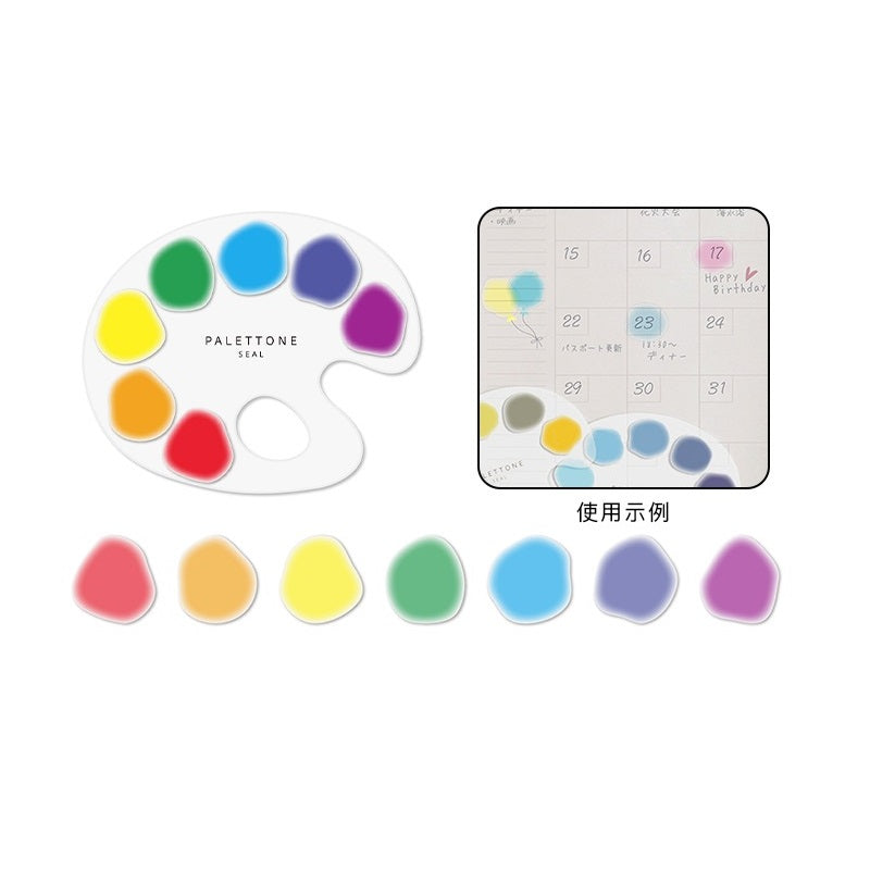 Sun-Star PALETTONE Stickers PET Paint Palette Style 70pcs - TTpen