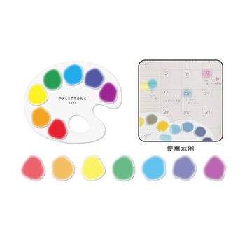 Sun-Star PALETTONE Stickers PET Paint Palette Style 70pcs - TTpen