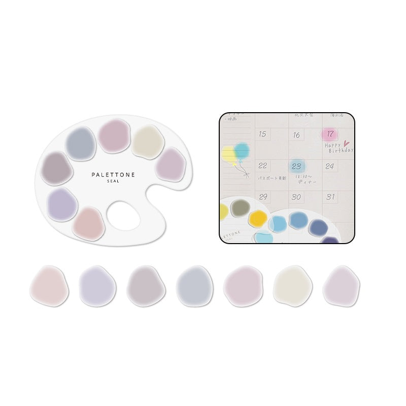 Sun-Star PALETTONE Stickers PET Paint Palette Style 70pcs - TTpen