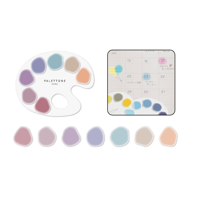 Sun-Star PALETTONE Stickers PET Paint Palette Style 70pcs - TTpen