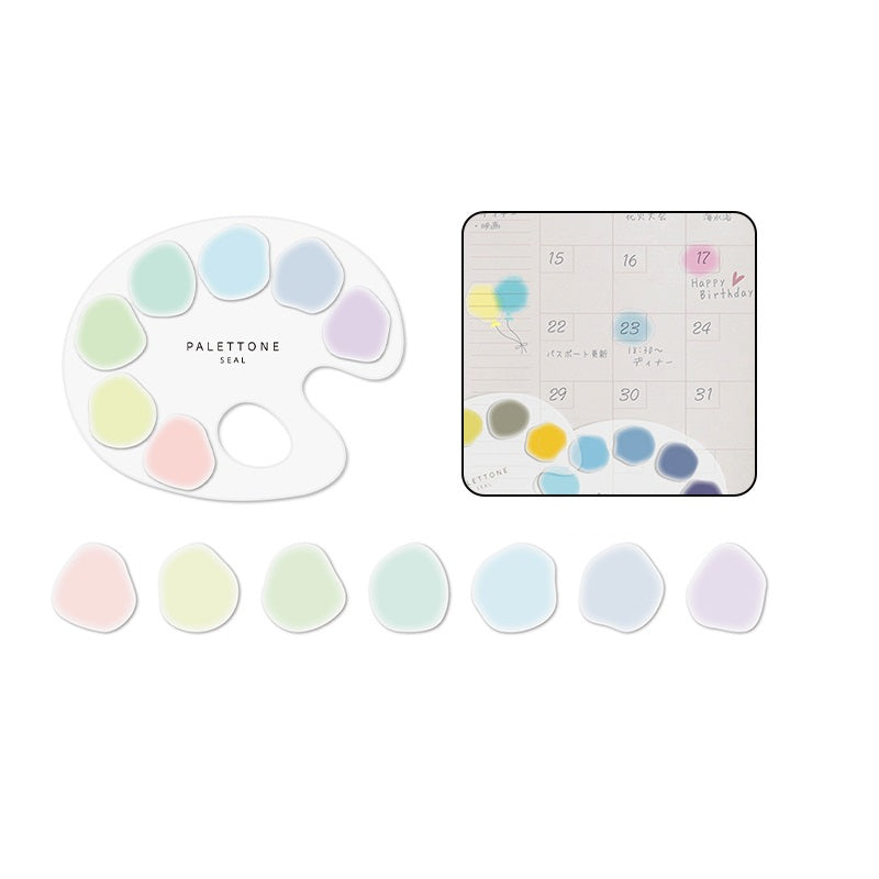 Sun-Star PALETTONE Stickers PET Paint Palette Style 70pcs - TTpen