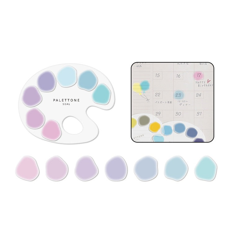 Sun-Star PALETTONE Stickers PET Paint Palette Style 70pcs - TTpen
