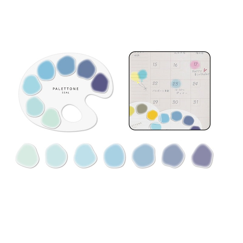Sun-Star PALETTONE Stickers PET Paint Palette Style 70pcs - TTpen