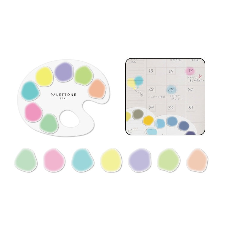 Sun-Star PALETTONE Stickers PET Paint Palette Style 70pcs - TTpen