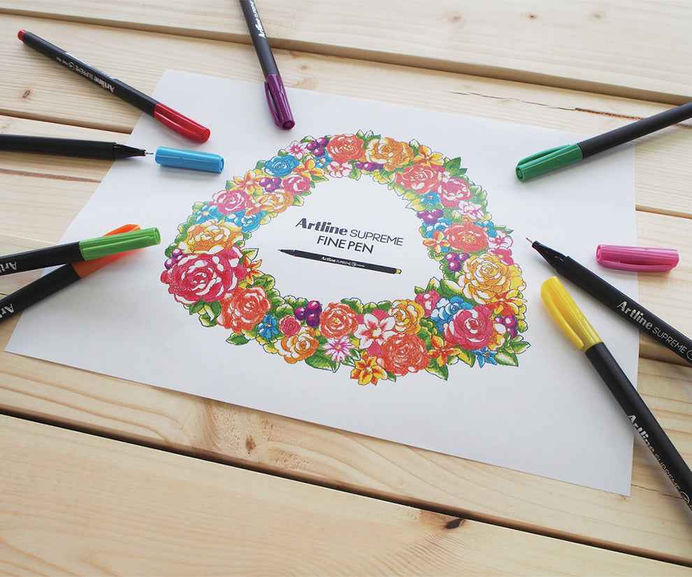 Artline SUPREME Fine Pen Sets | 0.4mm Fine Tip 10/20/30 Colors