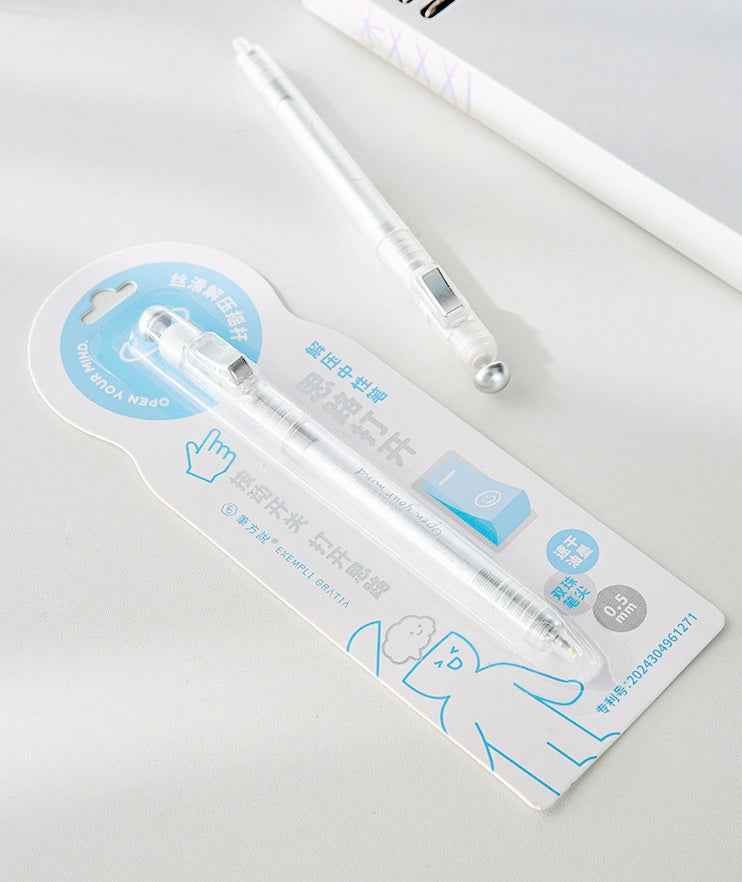 Switch On 0.5mm Black Ink 6-Color Gel Pen Set – Stress Relief Click Pens